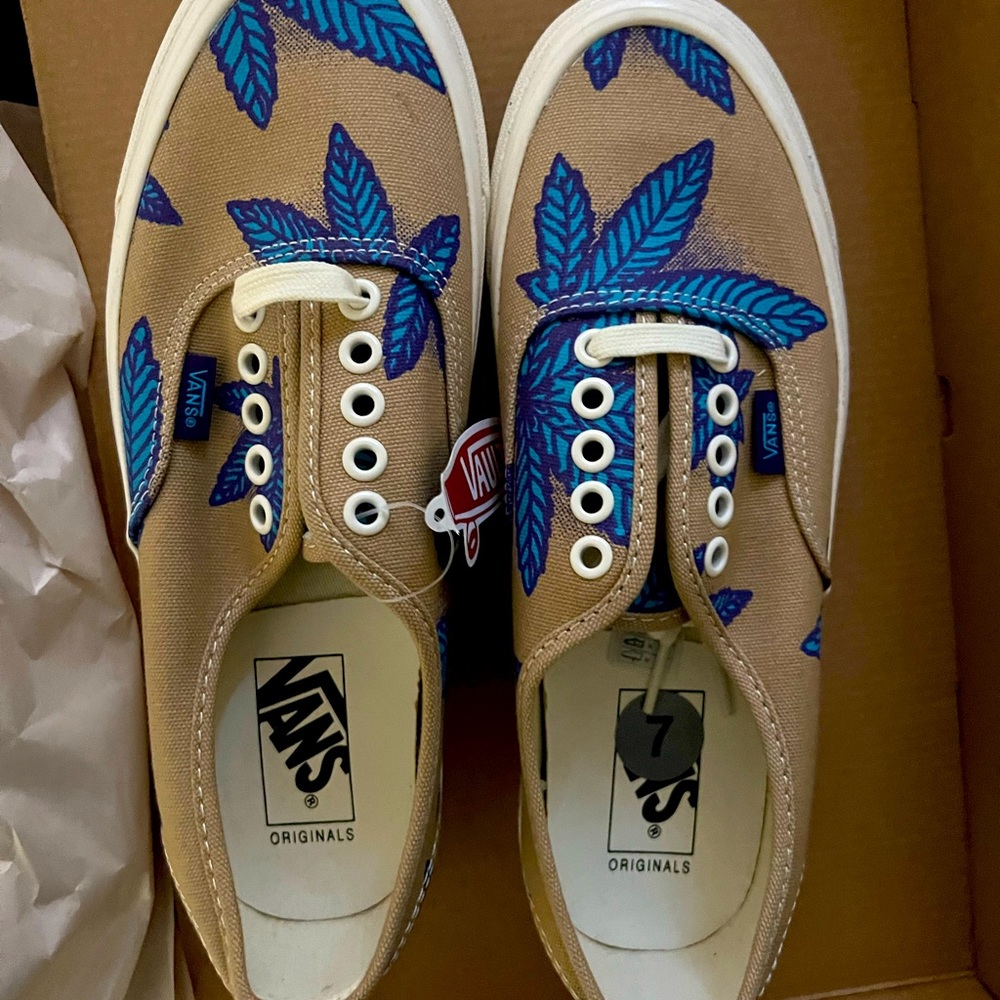 Men Vans OG Authentic LX Sweet Leaf:Blue Dream